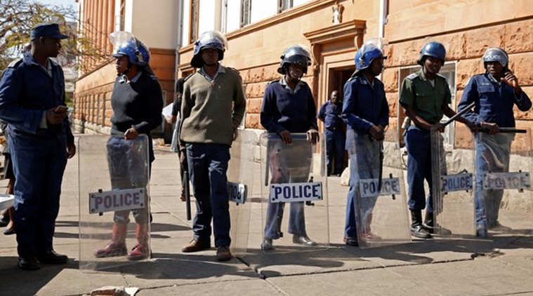 anti-government demonstrations are being banned in Zimbabwe