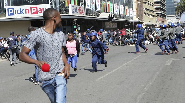 anti-government demonstrations are being banned in Zimbabwe