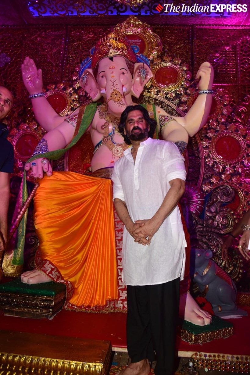 Suniel Shetty Ganapati celebrations