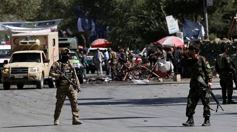 afghanistan blast, afghanistan blast today, afghanistan blast death toll, afghanistan elections, ashraf ghani election rally attacked, taliban attack