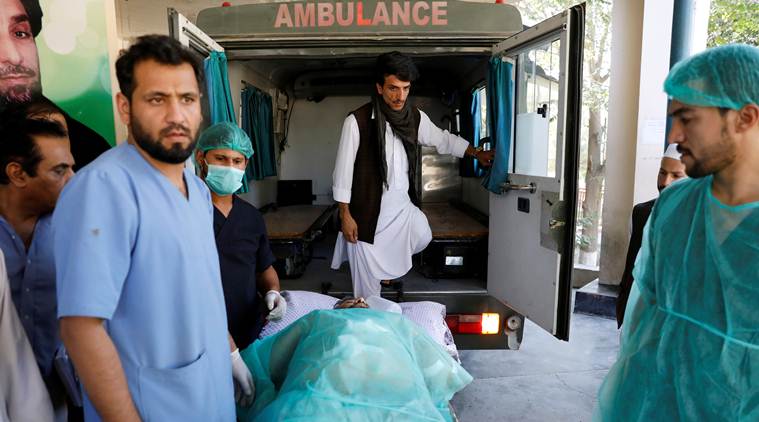 afghanistan blast, afghanistan blast today, afghanistan blast death toll, afghanistan elections, ashraf ghani election rally attacked, taliban attack