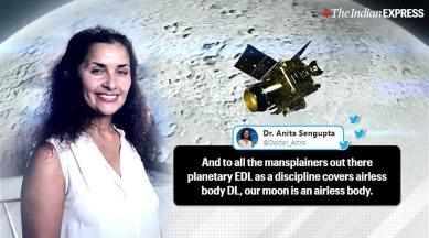 Nasa scientist mansplained, mansplaining, ISRO Vikram lander tweet, nasa viral tweet, anita sengupta, trending, indian express, indian express news
