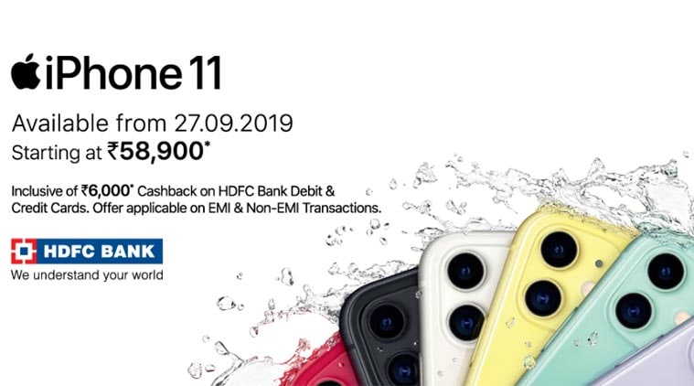 iphone 11 hdfc bank offer