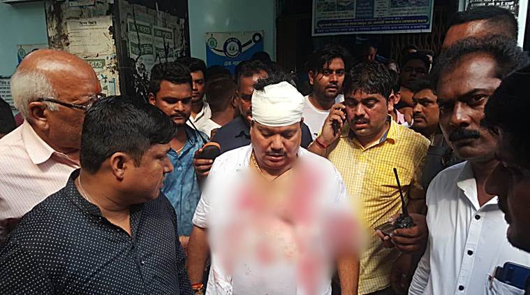 Arjun Singh MP, Bengal lathicharge, arjun singh attacked, bjp police clash barrackpore, mamata banerjee, tmc vs bjp, indian express