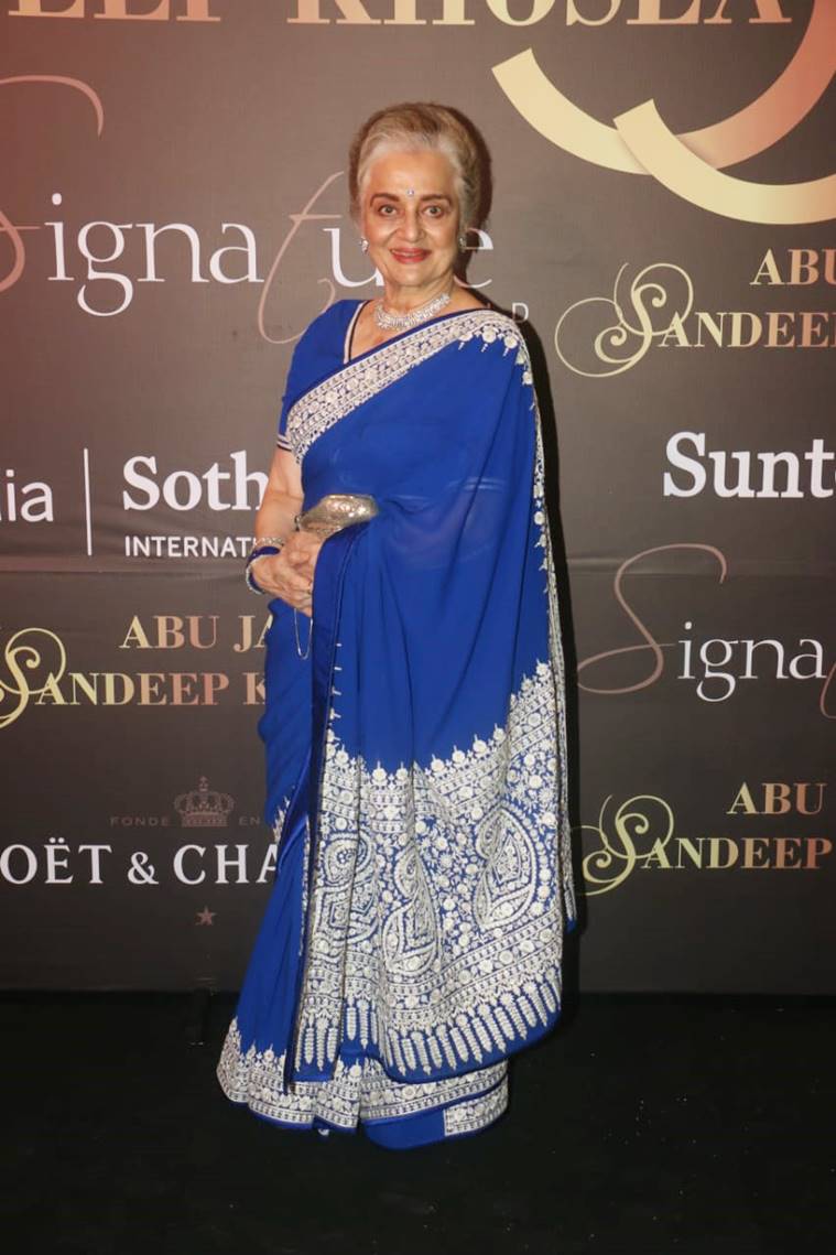 asha parekh, asha parekh photos, abu jani sandeep khosla show, indian express