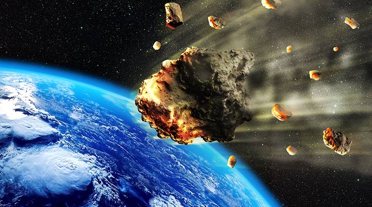 Giant dust cloud triggered by asteroid collision sparked explosion in