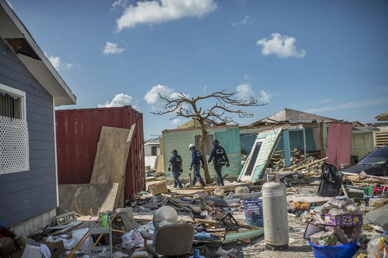 hurricane dorian, hurricane dorian bahamas, hurricane dorian united states, hurricane dorian destruction, hurricane dorian death toll, bahamian government, disaster relief, indian express news