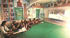 Bahraich, Bahraich schools, UP government, UP government schools, Yogi adityanath, digital schools, indian express