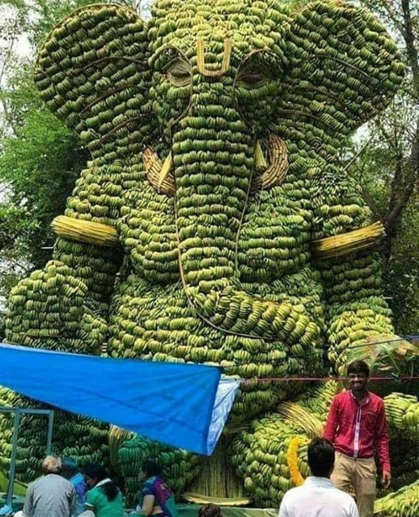 lord ganesha, ganesh chaturthi 2019, ganesh chaturthi celebrations, indianexpress.com, indianexpress, orange ganpati, chocolate ganpati, eco-friendly ganpati, sand ganpati, orange ganpati, arjun rampal ganpati,