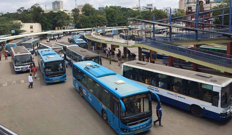 Bangalore-BMTC-Bengaluru-buses-bus-public-transport-Majestic-station