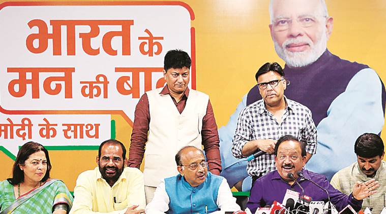 delhi bjp mlas, bjp mlas delhi, delhi city news, delhi bjp, Harsh Vardhan, delhi elections