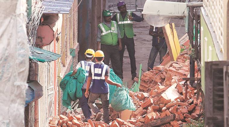kolkata metro construction, kolkata east west metro construction, kolkata bowbazar house collapse, kolkata news