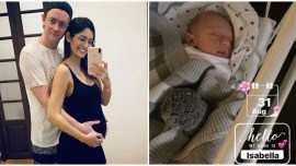 Bruna Abdullah, husband Allan Fraser welcome first child together
