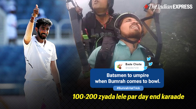 India vs West Indies 2nd Test Tweeple celebrate Jasprit Bumrah's hat
