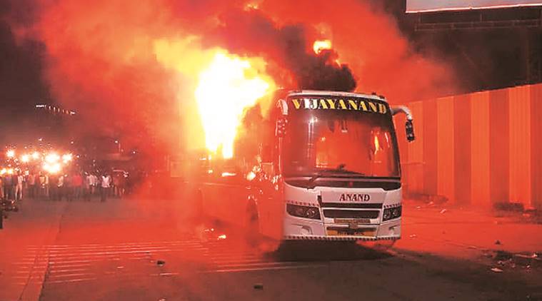 pune bus fire, bus fire pune, Ramwadi Corner, Ramwadi Corner bus fire, pune city news