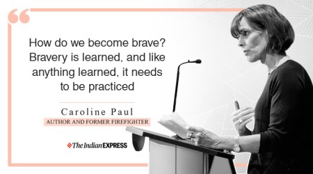 gutsy girls, indianexpress.com, indianexpress, life positive, caroline paul, facebook inspiring video, caroline paul inspiring video, inspiring speech, women empowerment, bravery and women, how to be brave in life,