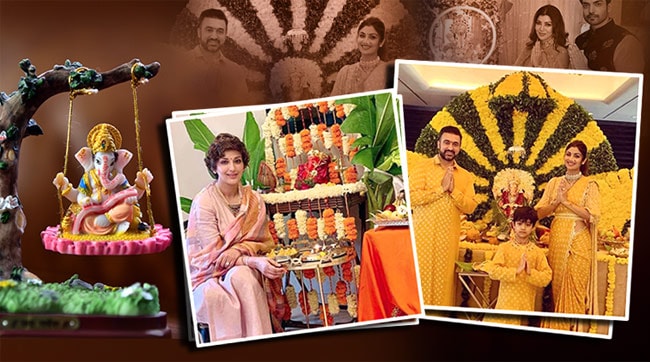 ganesh chaturthi, neena gupta, shilpa, shetty, sonali bendre ganesh chaturthi celebrations, indian express, indian express news