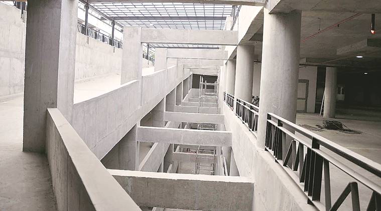 chandigarh, chandigarh news, chandigarh parking lot, chanidgarh mc valet service, multilevl parking lots, indian express