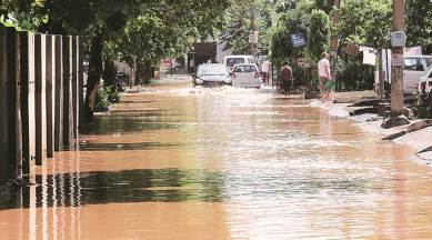 Panchkula waterlogging, heavy rainfall, Panchkula Municipal Corporation, Haryana news, Indian express news