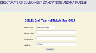 AP DElEd admit card, AP DElEd hall ticket, bseap.org, Directorate of Government Examination, AP GDE, Diploma in Elementary Education, education news