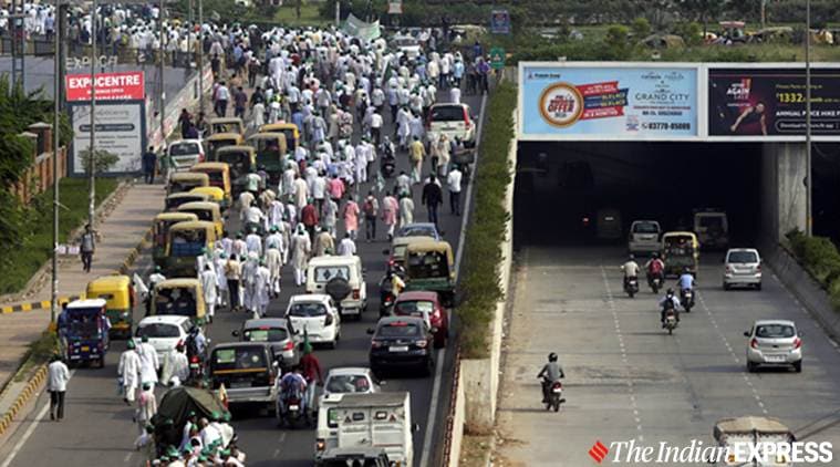 Delhi news, Delhi city news, Delhi farmer protest, Priyanka Gandhi Delhi farmers, Indian Express news