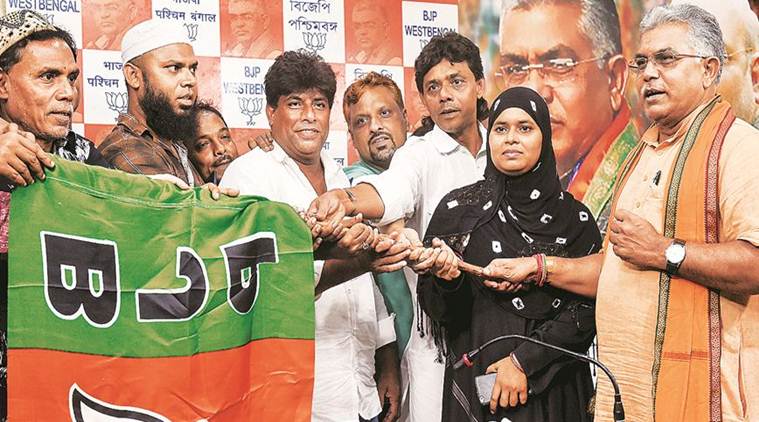 Dilip Ghosh, Bidhannagar mayor’s Ganesh Puja, TMC MLA Sabyasachi Dutta, Bengal news, Kolkata news