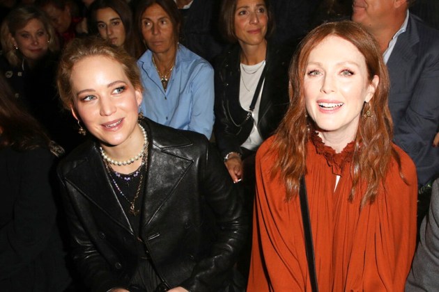 Julianne Moore and Jennifer Lawrence at Dior Spring-Summer 2020 Paris Fashion Week Show
