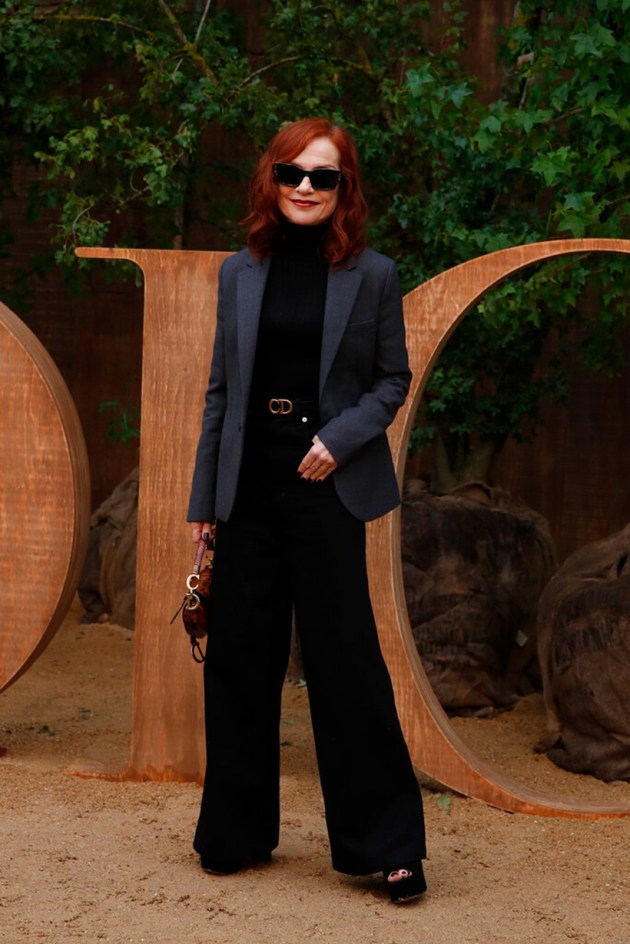 Isabelle Huppert Dior Spring-Summer 2020 Paris Fashion Week Show