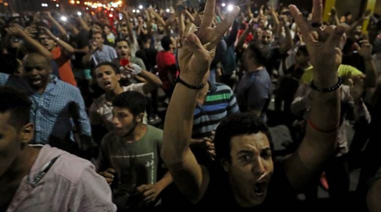 Egypt protests, Cairo protests, Cairo protesters, Egypt government, Abdel Fattah al-Sisi, Egypt president, World news, Indian Express