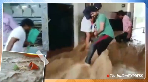 Mahanandi Temple Kurnool flooded, AP floods, heavy rain Andhra Pradesh, AP weather report, trending, indian express, indian express news