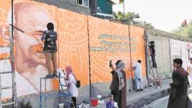 mahatma gandhi statue destroyed kabul, mahatma gandhi statue destroyed in afghanistan, gandhi statue destroyed, gandhi 150th birth anniversary