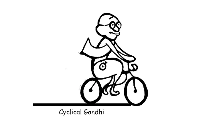 what it means when you see mahatma gandhi in a cartoon eye news the indian express mahatma gandhi