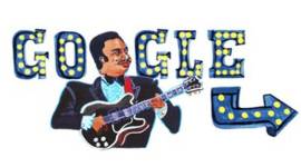 B.B. King, b.b king, b.b king songs, b.b king guitar, b.b king rock me baby, b.b king the thrill is gone, b.b king birthday, b.b king google doodle, b.b king birthday, b.b king doodle today, google doodle, doodle, google doodle today