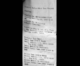 delhi traffic challan, gurgaon traffic challan, gurgaon traffic police, Motor Vehicles (Amendment) Act, 2019, indian express