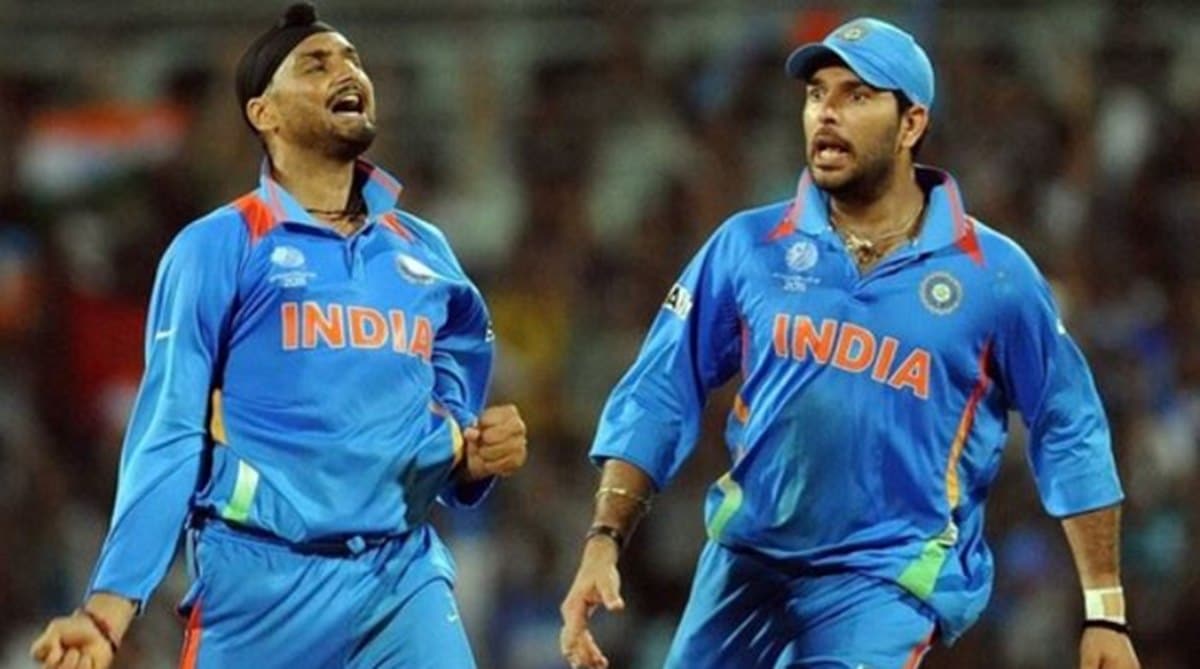 Harbhajan Singh and Yuvraj Singh.