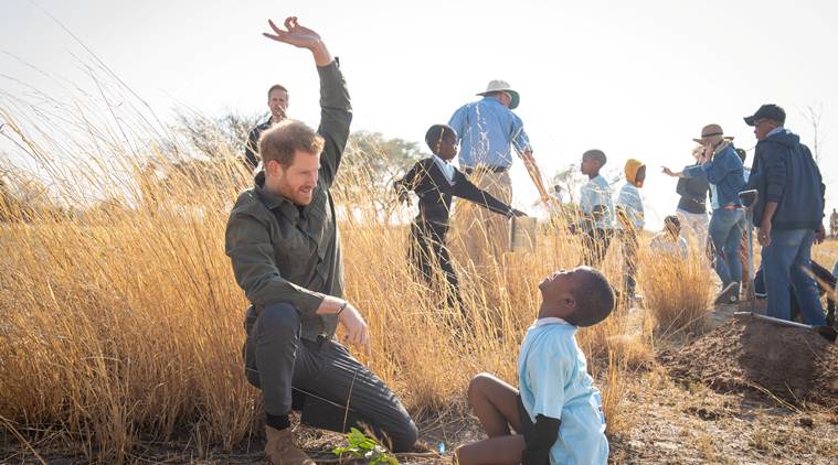 prince harry south africa visit, anti-poaching patrol in Malawi, world news, indian express