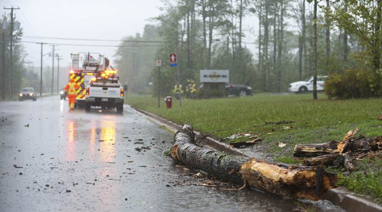 Dorian Turns North And Begins Lashing Parts Of Eastern