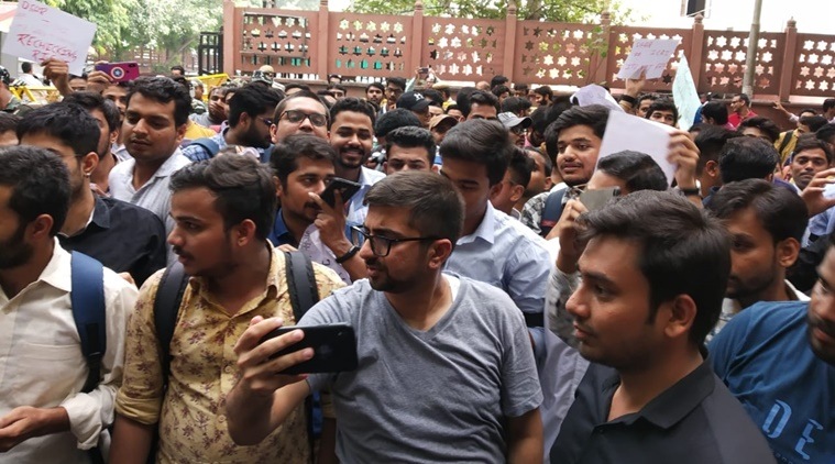 icai.org, ICAI CA protest, ICAI CA protesting candidates, ICAI CA answer books evaluation, ICAI CA answer books revaluation
