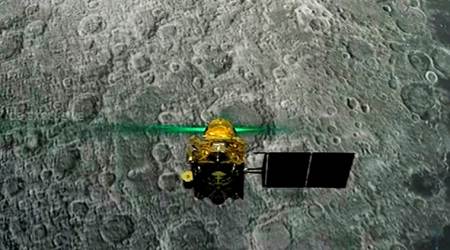 Chandrayaan 2, Vikram Lander, Vikram lander photos, Vikram lander hard landing, ISRO, Chandrayaan failure, Pragyaan Rover, Chandrayaan 2 thermal photos, chandrayaan 2 moon mission, Indian Express