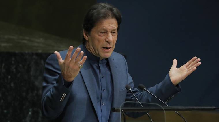 Imran Khan at UNGA, Imran Khan's speech at UNGA, Imran Khan UNGA speech, Imran Khan speech UNGA, Imran Khan on RSS, India news, Indian Express