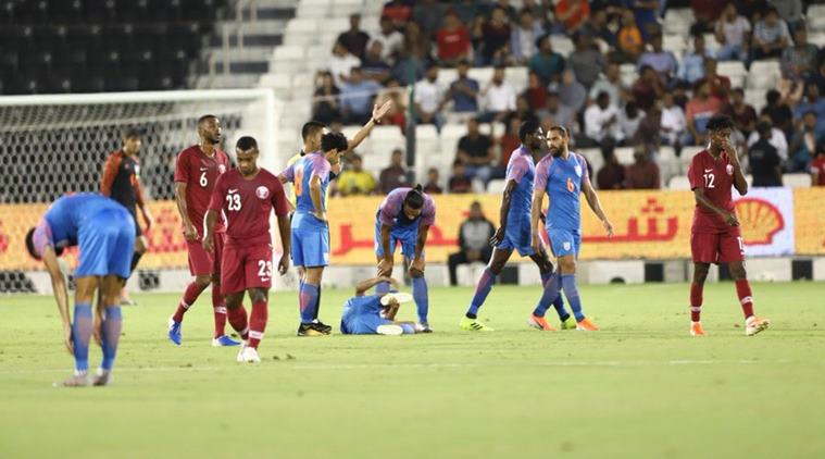 india vs qatar live, india vs qatar live score, football live