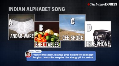 Watch: The alphabet song with an Indian twist has netizens in splits |  Trending News,The Indian Express