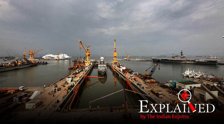 indian navy, indian navy dry dock, indian navy aircraft carrier, aircraft carrier dry dock, express explained, indian express