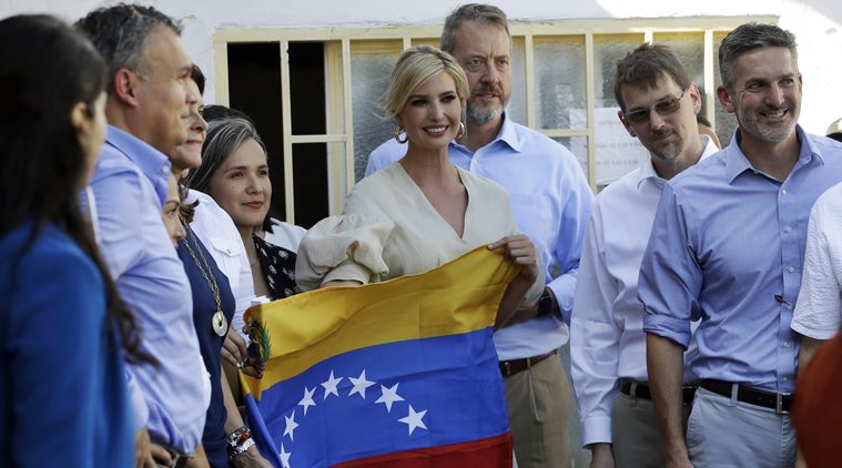 Ivanka Trump embraces Venezuela migrants as US boosts aid