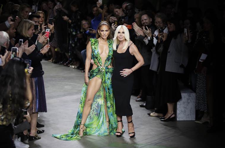 Jennifer Lopez, Jennifer Lopez green dress, JLo iconic green gown, Indian Express, Indian Express news 