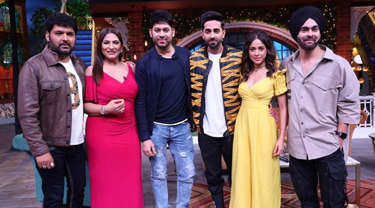 ayushmann khurrana and nushrat bharucha kapil sharma