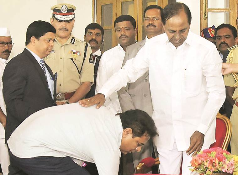 kcr, k chandrashekhar rao, kcr cabinet expansion, telangana cabinet expansion, K T Rama Rao, T Harish Rao, telangana news