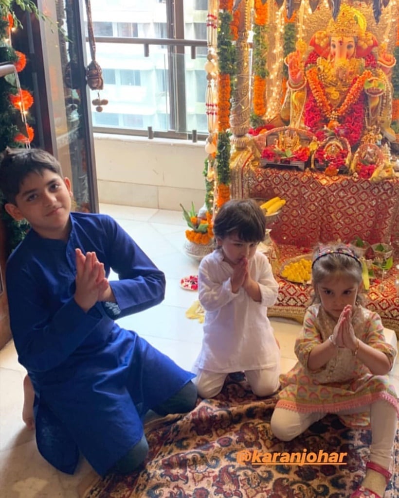 Taimur, Taimur Ali Khan, Taimur ganpati celebrations, yash johar, roohi johar, kareena kapoor, karisma kapoor, Taimur Ali Khan video, Taimur Ali Khan photo