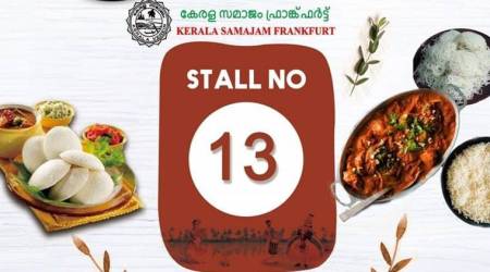 Kerala Samajam Frankfurt's menu card at the Indien Fest. 