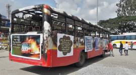 Unique display of 'gutted bus' raises curiosity in Bengaluru